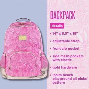 NWT Lilly Pulitzer Palm Beach Playground Backpack